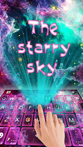 Starry Space Keyboard Theme Screen 3