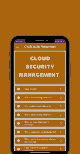 Cloud Security Management Screen 3