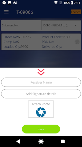 E-Delivery Confirmation Screen 3
