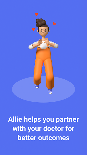 Android application Allie - your wellness app screenshort