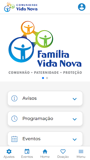 Android application Comunidade Vida Nova screenshort