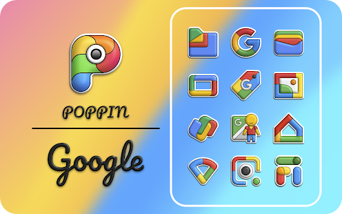Poppin icon pack Capture d'écran