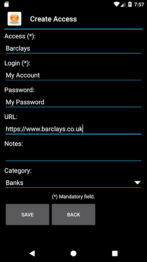 JSPassManager Screen 3