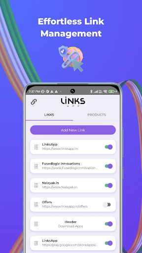 LinksApp Screen 2