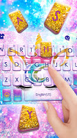 screenshot of Sweetie Unicorn Galaxy Keyboar