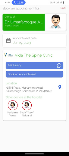 Vida The Spine Clinic Screen 2