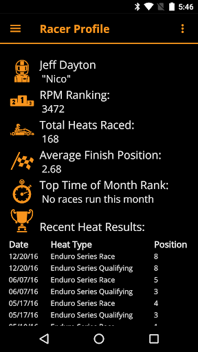 Android application LeMans Karting screenshort