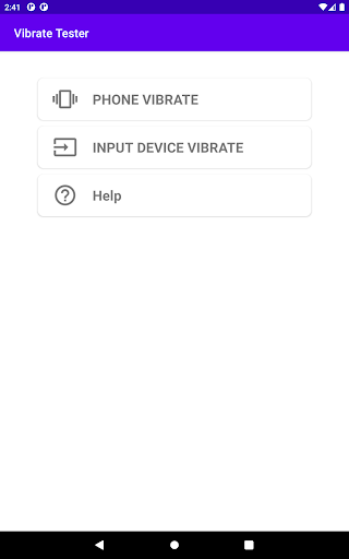 Vibrate Tester Screen 3