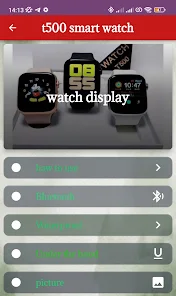 T500 smart watch guide ‒ Applications sur Google Play