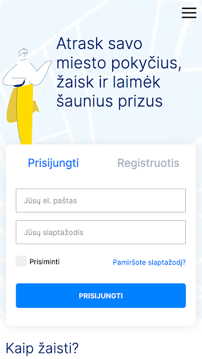 Android application Atrask pokyčius screenshort