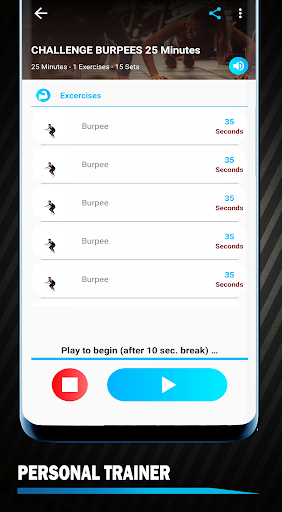 Burpee Workout 30 Day PRO Screen 2