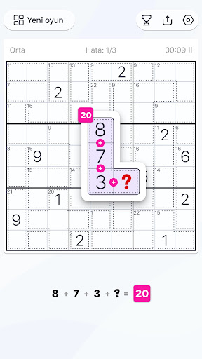 Killer Sudoku Sudoku Bulmacası Android Oyunu Ekran Görüntüsü 3