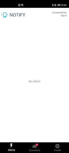 Android application Notify Nurse Call screenshort