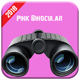 Pink Binoculars 45x HD Camera icon