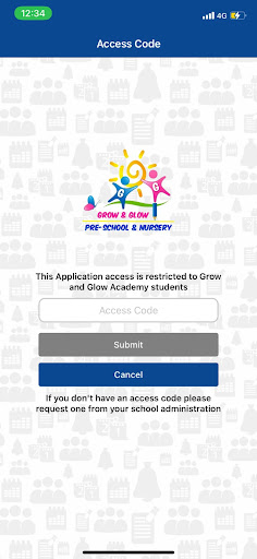 Android application Grow and Glow Academy screenshort