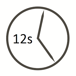 Icon image Uhrzeit mit Sekundenanzeige
