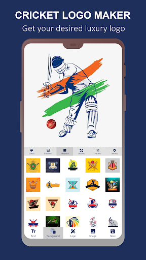 Android application Cricket Logo Maker screenshort