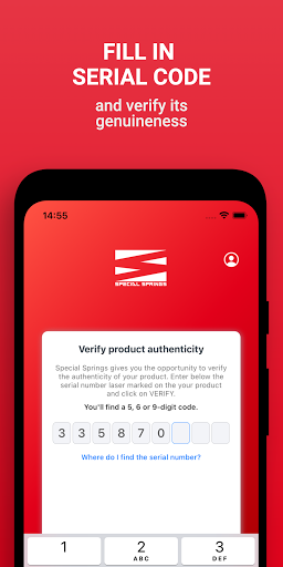 Special Springs App Screen 3