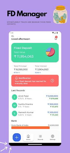 Android application FD Manager screenshort