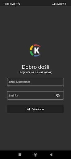 Android application Kancelarko screenshort