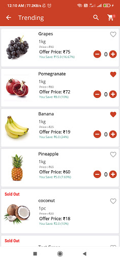 Eassy Shopping Screen 2
