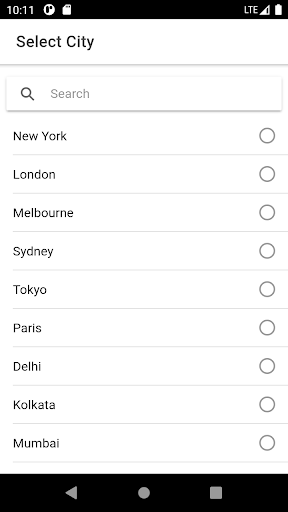 Android application Know Your City screenshort