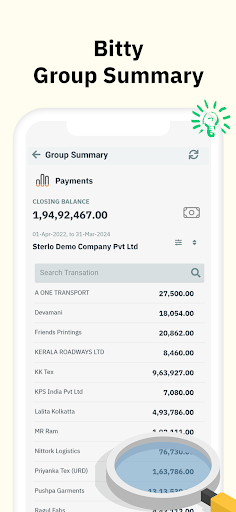 Bitty - Tally ERP on Mobile Screen 3
