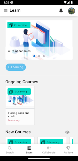 Android application Edelweiss Gurukul screenshort