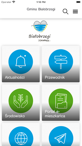 Android application Gmina Białobrzegi screenshort