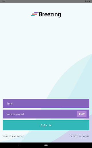 Android application Breezing Pro screenshort