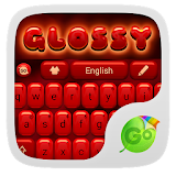 Glossy Red GO Keyboard Theme icon