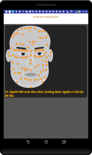 Android application Bói nốt ruồi trên khuôn mặt screenshort