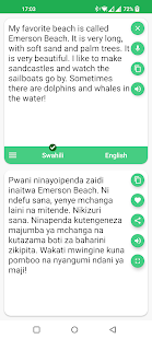 Swahili - English Translator Screenshot