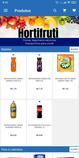 Android application Supermercados Isabely screenshort