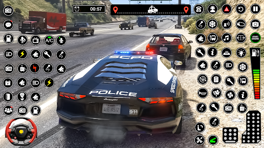 police van chase driving games