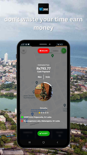 Android application WeDrive Driver screenshort