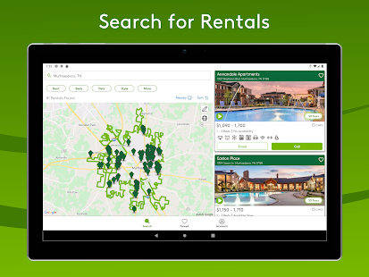Apartments.com Rental Search a Screenshot