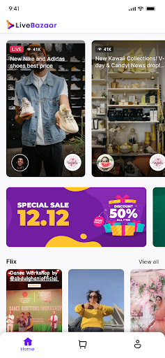 Android application Live Bazaar screenshort