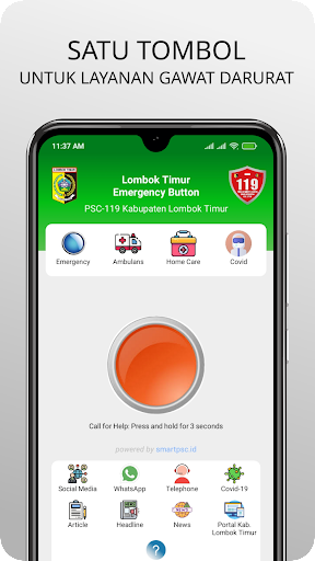 Lombok Timur Emergency Button Screen 2