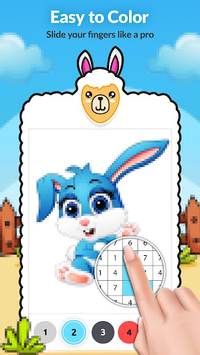 Screenshot of Animal Color by Number Book