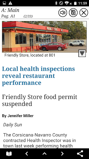Corsicana Daily Sun Screenshot