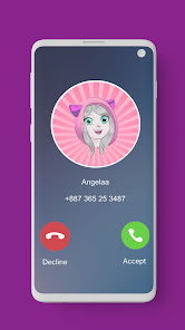 Imágen 3 Call From Cute Angela Prank android