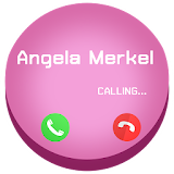Fake call Angela Merkel icon