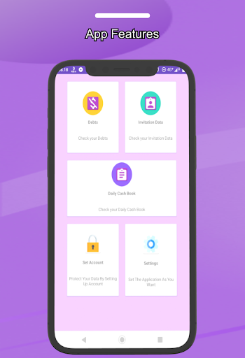 Android application Daily Financial Records screenshort