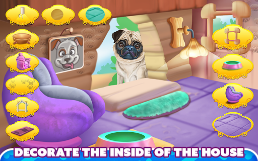 Puppy Pug House Decoration