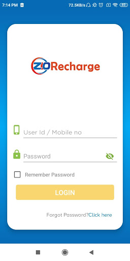 Zio Recharge Screen 2
