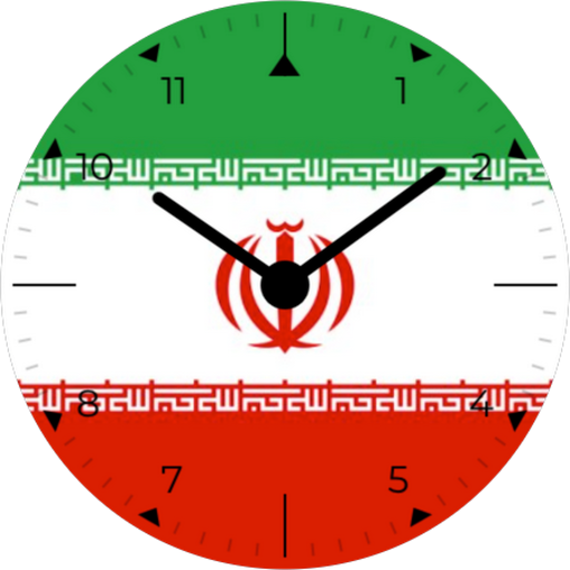 Android application Iran Analog Watch Face screenshort