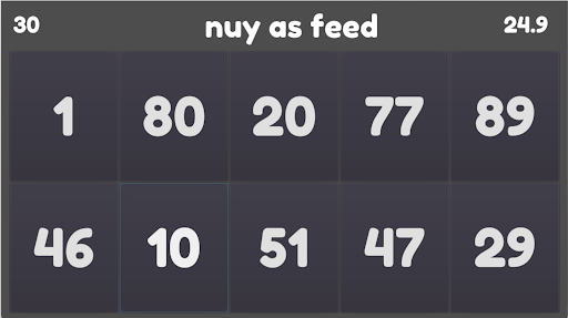 Android application NumberWall screenshort