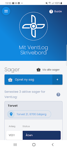 Android application VentLog screenshort