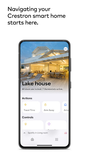 Android application Crestron Home screenshort